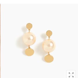 J. Crew Jewelry Earrings Gold, Cream Size OS